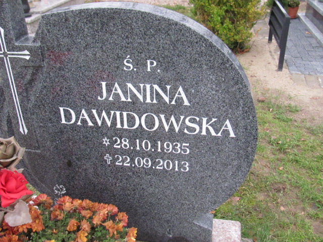 Janina Dawidowska 1935 Puck - Grobonet - Wyszukiwarka osób pochowanych