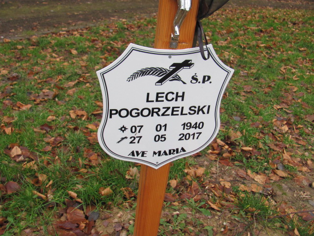 Lech Pogorzelski 1940 Puck - Grobonet - Wyszukiwarka osób pochowanych